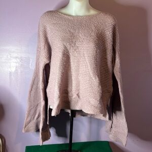 BP Lavender Sweater Women’s L Boat Neck Angel Sleeves Cozy Knit Pullover